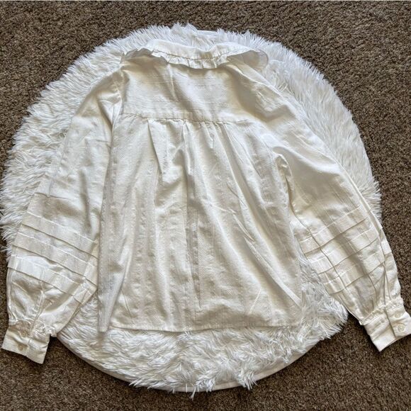 Who What Wear Top White New Button Down Womens Size Small - Picture 2 of 7